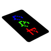 OTAKU 8 Bit Pixel Japanisch Katakana Magnet (Rechte Seite)