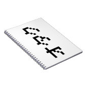 OTAKU 8 Bit Pixel Japanisch Katakana Notizblock (Rechte Seite)