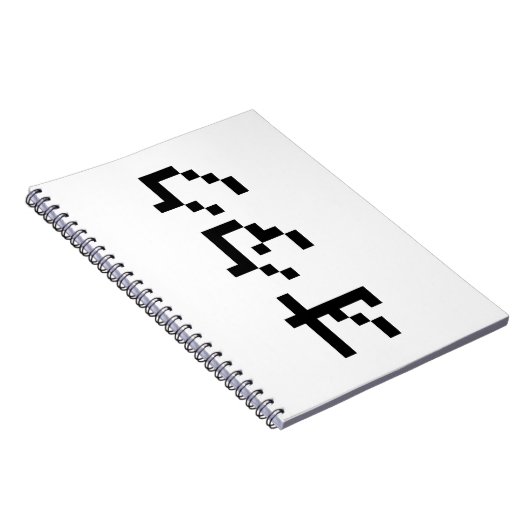 OTAKU 8 Bit Pixel Japanisch Katakana Notizblock (Rechte Seite)