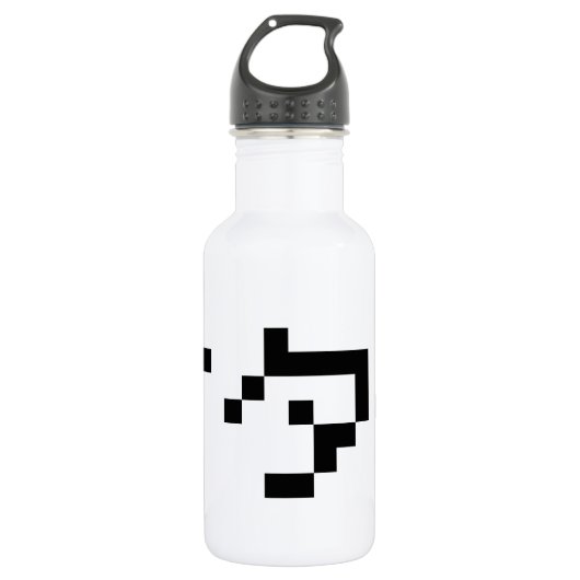 OTAKU 8 Bit Pixel Japanisch Katakana Trinkflasche (Vorderseite)