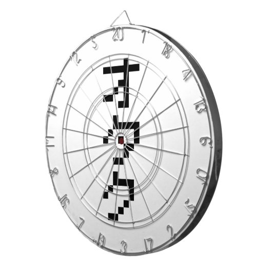 OTAKU 8 Bit Pixel Japanisch Katakana Vertikal Dartscheibe (Vorderseite rechts)