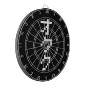 OTAKU 8 Bit Pixel Japanisch Katakana Vertikal Dartscheibe (Vorderseite Links)