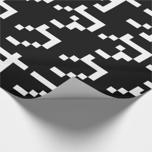 OTAKU 8 Bit Pixel Japanisch Katakana Vertikal Geschenkpapier