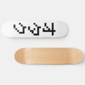 OTAKU 8 Bit Pixel Japanisch Katakana Vertikal Skateboard (Horizontal)