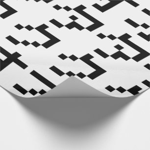 OTAKU 8 Bit-Pixel-japanische Katakana-Vertikale Geschenkpapier