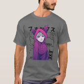 Otaku 90er Niedliche Anime Girl with Fox Oars Japa T-Shirt (Vorderseite)