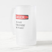 Otaku Anime-Liebhaber Mattglas Bierglas (Vorderseite Links)