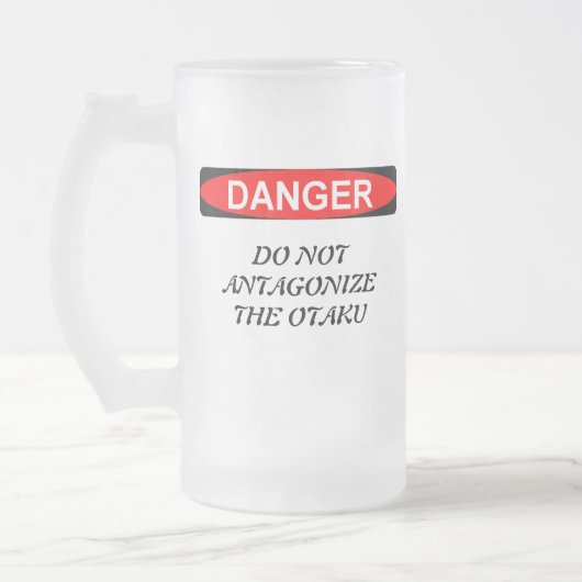 Otaku Anime-Liebhaber Mattglas Bierglas (Links)