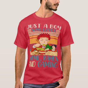 Otaku Boy Manga Ramen Gamer Anime T-Shirt