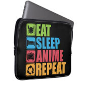 Otaku - essen, schlafen, Anime, Repeat - Manga, Fu Laptopschutzhülle (Vorne Rechts)