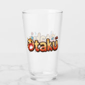 Otaku Funny Text Glas (Rückseite)