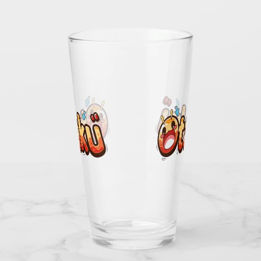 Otaku Funny Text Glas (Links)