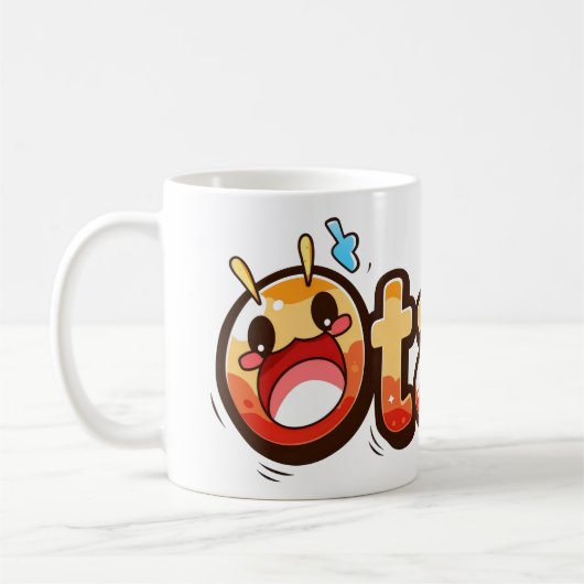Otaku Funny Text Kaffeetasse (Links)