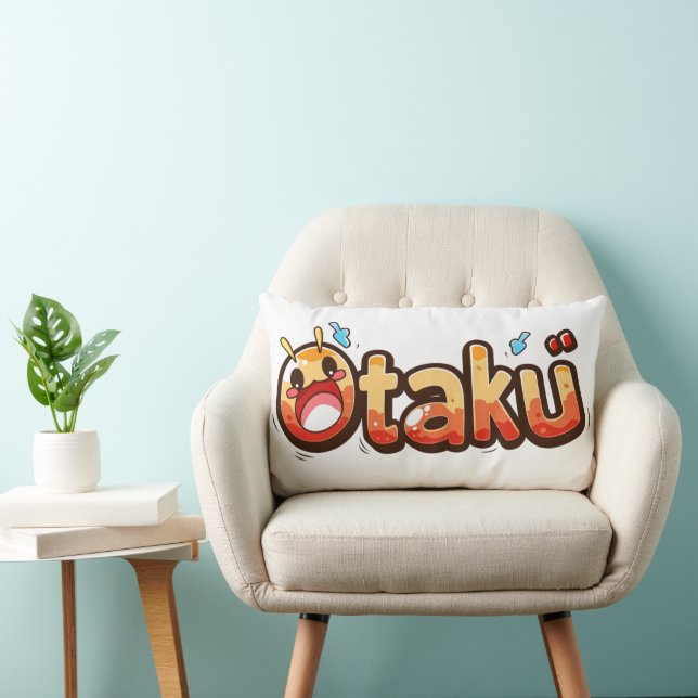 Otaku Funny Text Lendenkissen (Stuhl )