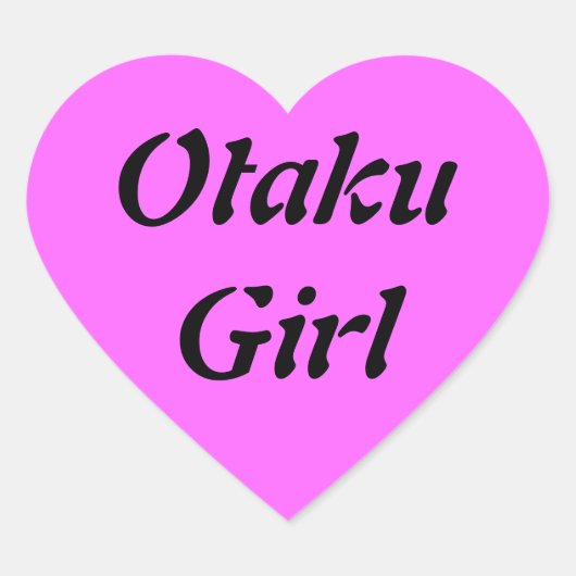 Otaku Girl Sticker (Vorderseite)