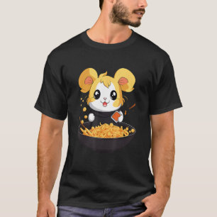 Otaku Hamster isst japanische Food Ramen Noodles T-Shirt