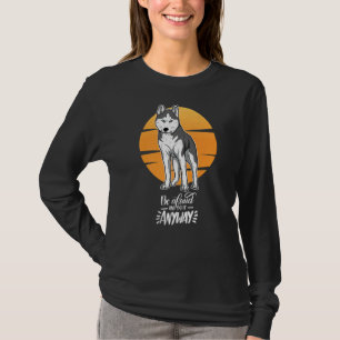 Otaku Huskie Dog Vintag 25 T-Shirt