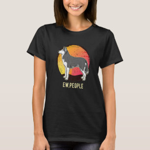 Otaku Huskie Dog Vintag 47 T-Shirt
