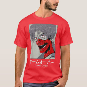 Otaku Japan Anime Japanisches Böses Monster Grafik T-Shirt
