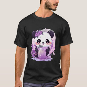 Otaku Kawaii Anime Panda trinkt Boba Tea Bubble T-Shirt