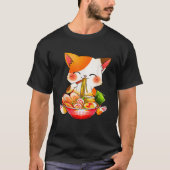Otaku Lifestyle Threads Co Ramen Cat Anime Kawaii T-Shirt (Vorderseite)