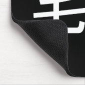 Otaku männliches Mousepad Schwarzes (Ecke)