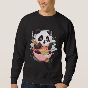 Otaku Panda Eat Japanisch Ramen Noodles Sweatshirt