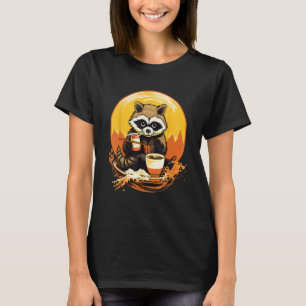 Otaku Raccoon Eat Japanisch Food Ramen Noodles 2 T-Shirt
