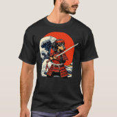 Otaku Weiner Dachshund Dog Samurai T-Shirt (Vorderseite)