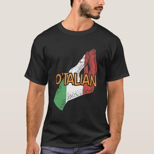 Otalian Funny Italian Spaß Italy St Patricks Day T-Shirt (Vorderseite)