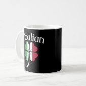 O'Talian Irish St Patrick's Day Kleeblatt F Kaffeetasse (Vorderseite Links)