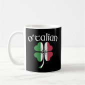 O'Talian Irish St Patrick's Day Kleeblatt F Kaffeetasse (Links)