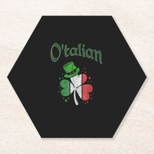 O'talian Irish St. Patrick's Day Kleeblatt Italien Untersetzer