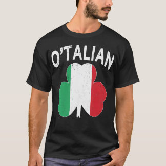 O'Talian Italian Funny St Patrick's Day Italia Sha T-Shirt
