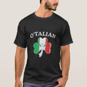 O'talian Italian Irish Kleeblatt St Patricks Day M T-Shirt (Vorderseite)