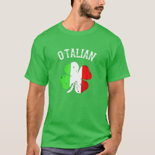 O'talian Italian St Patrick's Day Italia Flag Sham T-Shirt