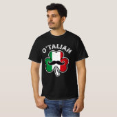 O'Talian Shamrock Irish Italian St Patricks day T-Shirt (Vorne ganz)