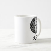 Otani Clan kamon mit Clan-Namen Kaffeetasse (VorderseiteRechts)