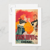 Otard-Dupuy & CO. Cognac-Werbeplakat Postkarte (Vorne/Hinten)