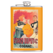 Otard-Dupuy u. Co.-Kognak-förderndes Plakat Flachmann (Vorderseite)