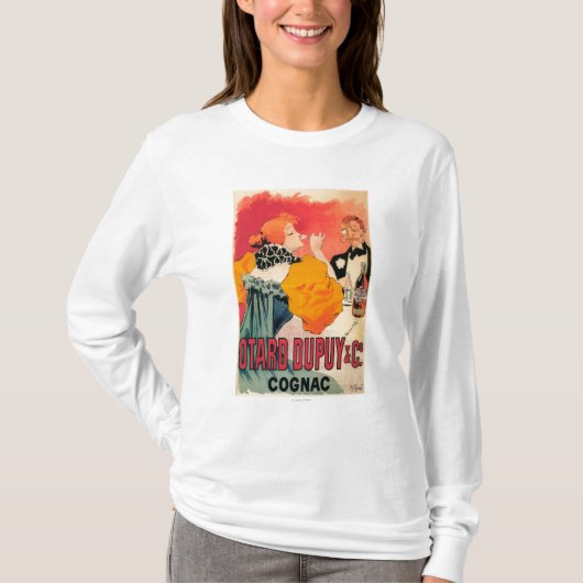 Otard-Dupuy u. Co.-Kognak-förderndes Plakat T-Shirt (Vorderseite)
