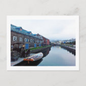 Otaru Canal, Hokkaido, Japan Art Print Postkarte (Vorderseite)
