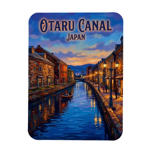 Otaru-Kanal Japan Magnet (Vertikal)