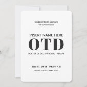 OTD-Abschluss-Ankündigung zur Arbeitstherapie Ankündigung (Vorderseite)