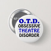 OTD besessene Theater-Störung Button (Vorne & Hinten)