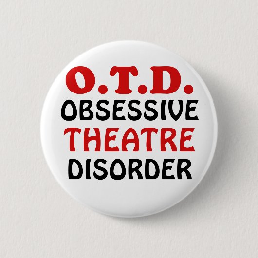 OTD besessene Theater-Störung Button (Vorderseite)