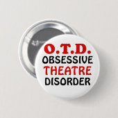 OTD besessene Theater-Störung Button (Vorne & Hinten)