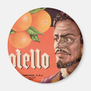 Otello orange Aufkleber Magnet