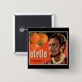 Otello Orange Etikett Button (Vorne & Hinten)
