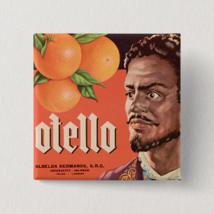 Otello Orange Etikett Button
